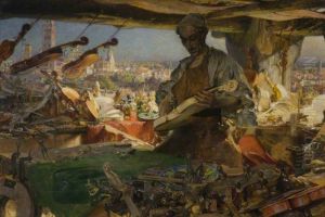 Stradivarius in his Workshop