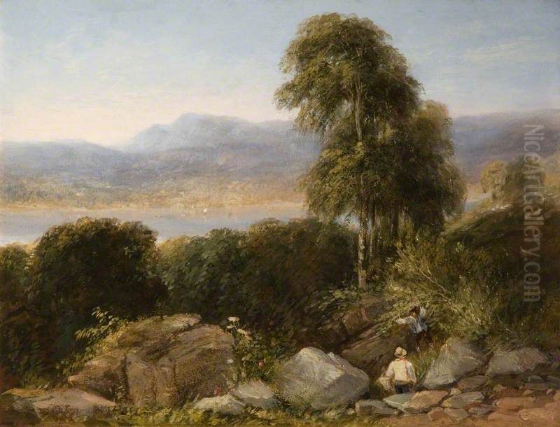 Windermere Oil Painting by David Cox Jr.