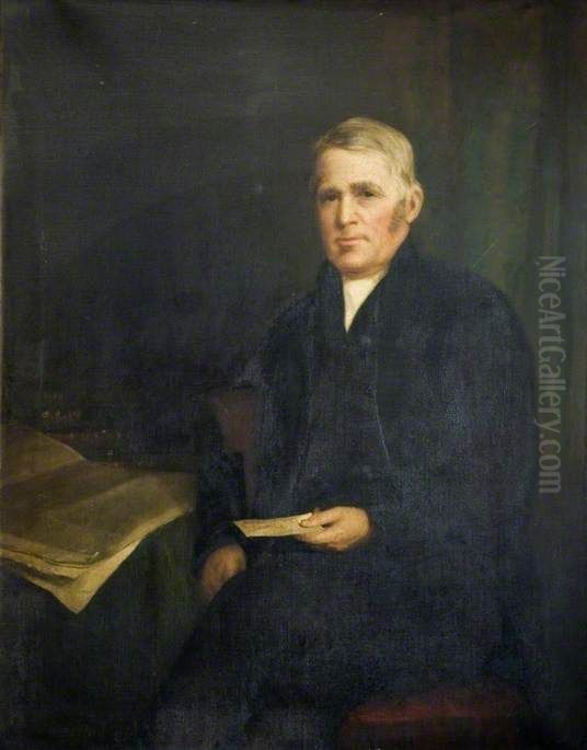 Portrait of Joseph Sturge Oil Painting by Jerry Barrett