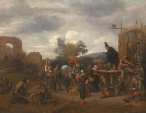 A village fair with a quack