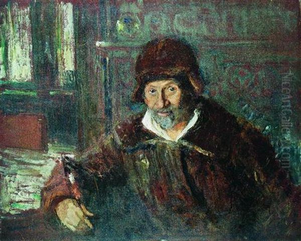 Self-portrait Oil Painting by Repin Iliya