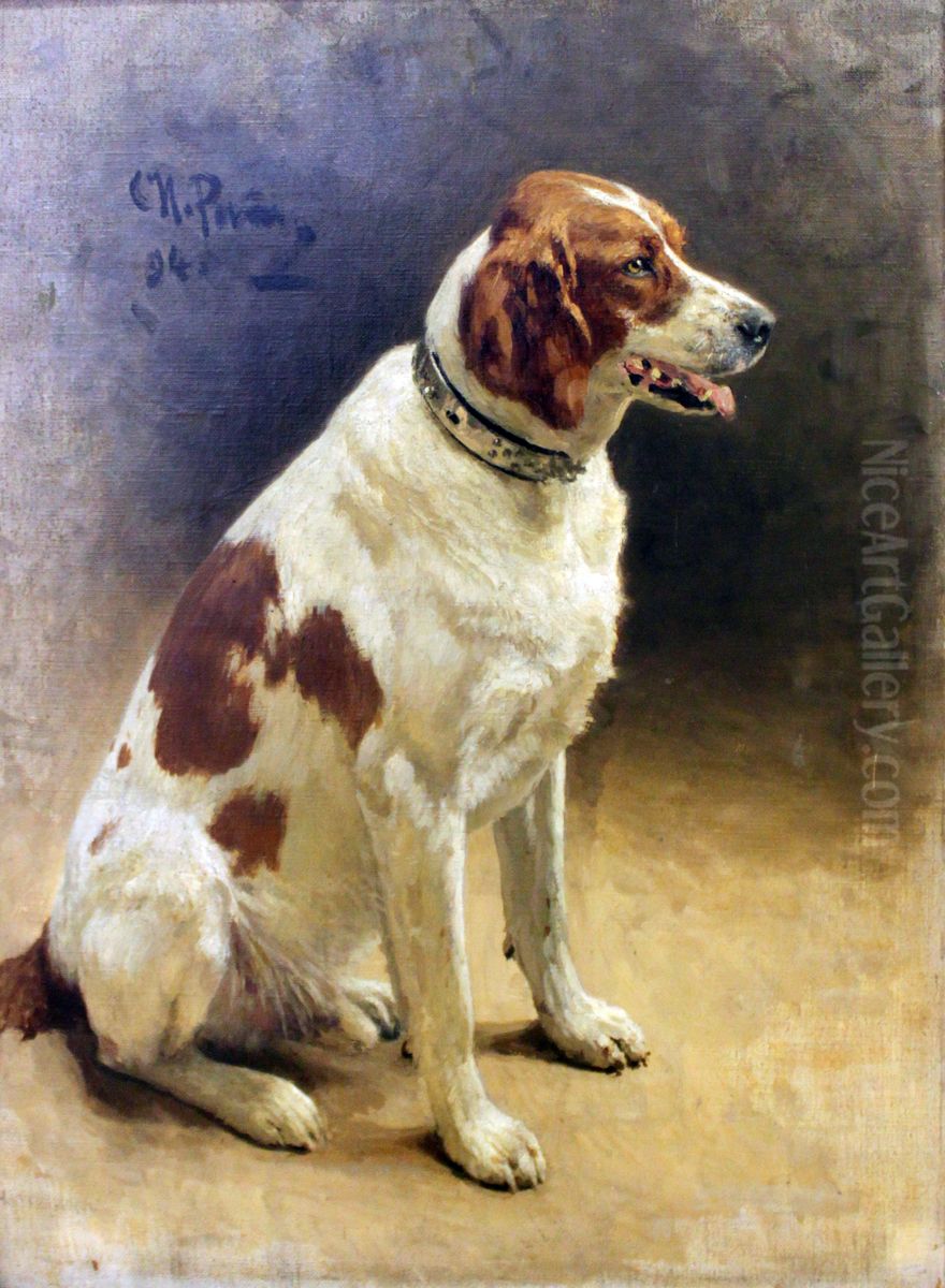 <<Sobaka>> Oil Painting by Repin Iliya