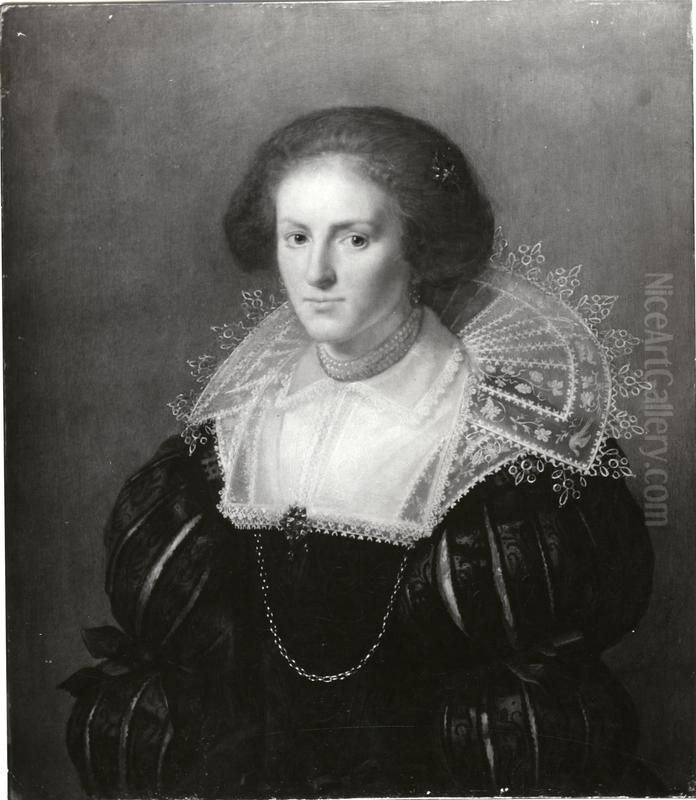 Portrait of an woman Oil Painting by Paulus Moreelse