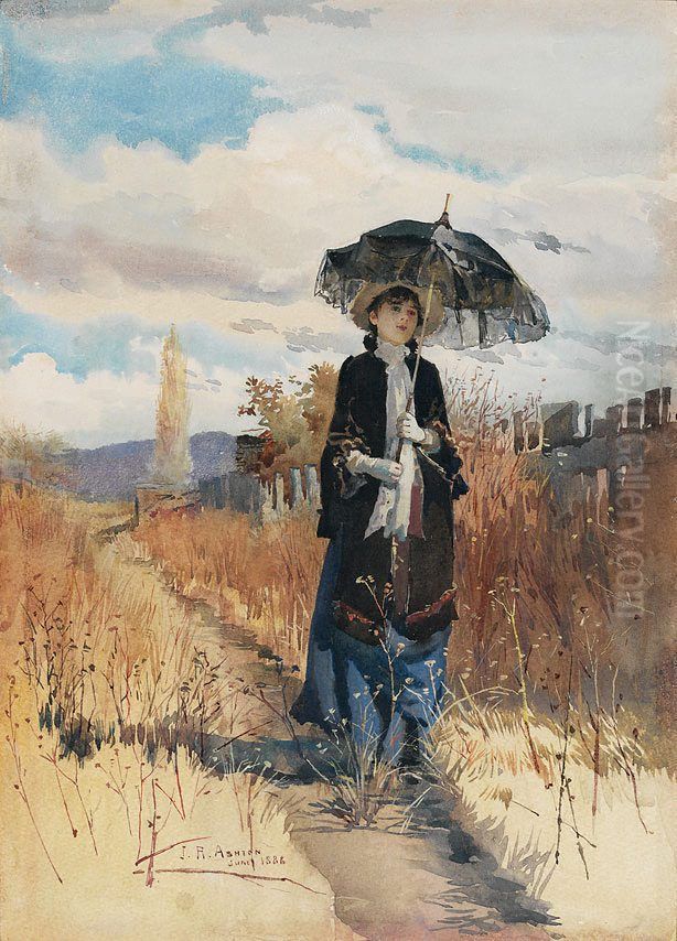 A solitary ramble Oil Painting by Julian Ashton