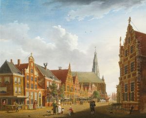 Gezicht op de Nieuwstraat in Hoorn
