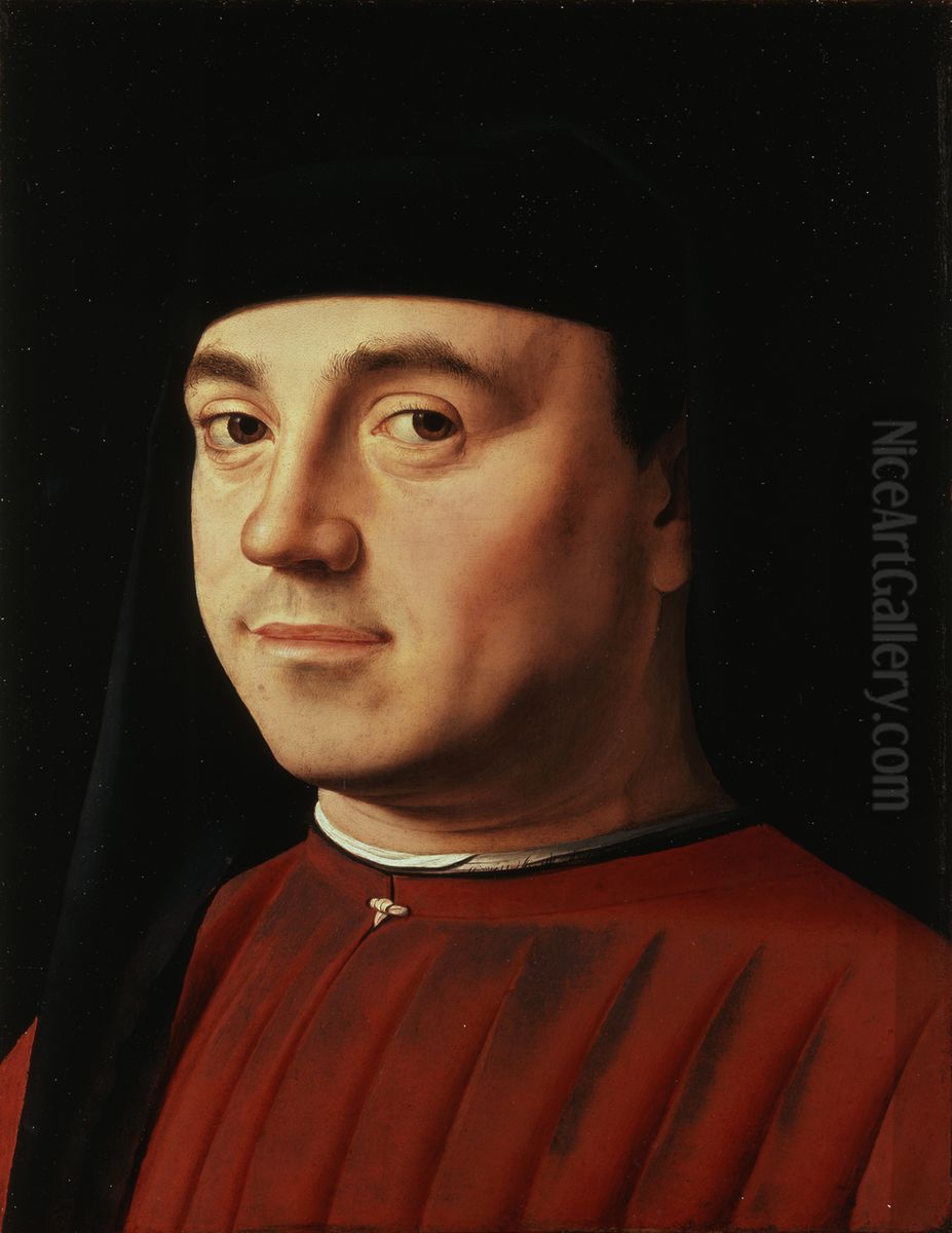 Portrait of a Man Oil Painting by Antonello da Messina
