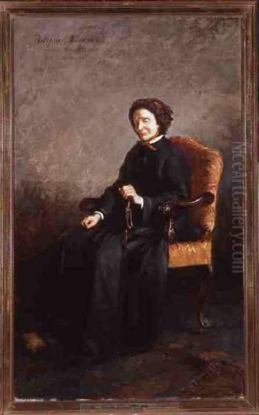Ritratto di Teresa Miramonti Oil Painting by Enrico Crespi