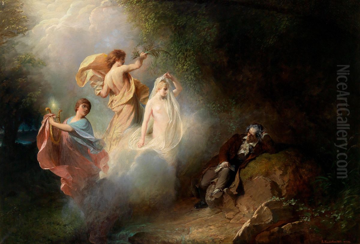 Vision Beethovens Oil Painting by unknown