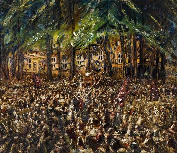 Viennese Waltz at Castle Nijenrode Oil Painting by Martin Monnickendam