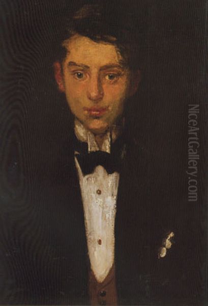 Portrait of Jacques Goudstikker Oil Painting by Martin Monnickendam
