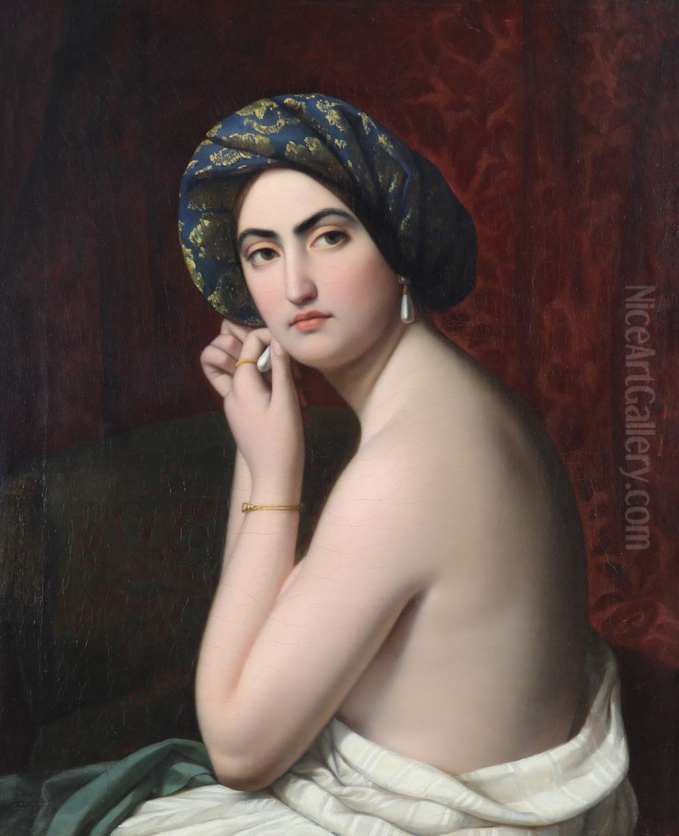 Odalisque Oil Painting by Sophie Allart