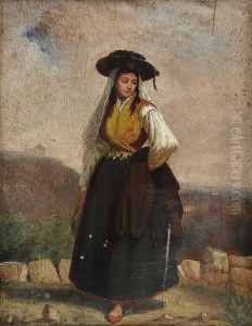 Female figure in regional garb