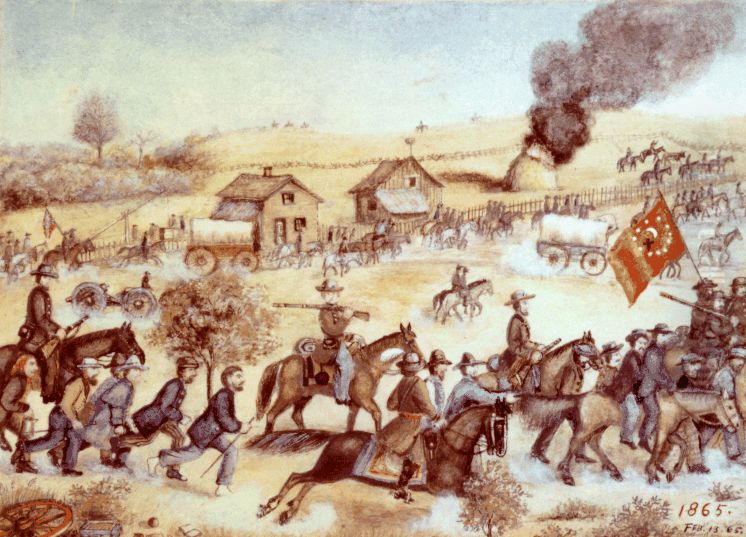 Price Raid Oil Painting by Samuel J. Reader