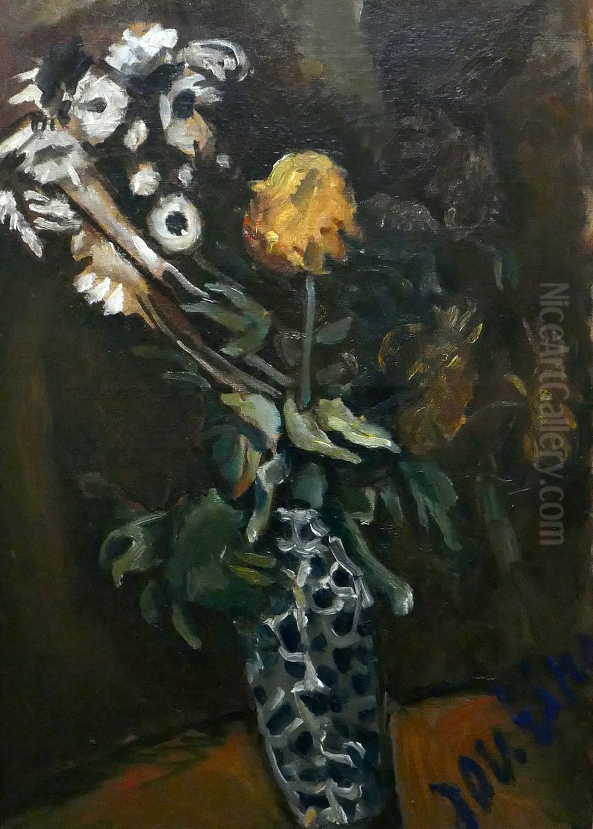 Vase of Flowers Oil Painting by Chaim Soutine