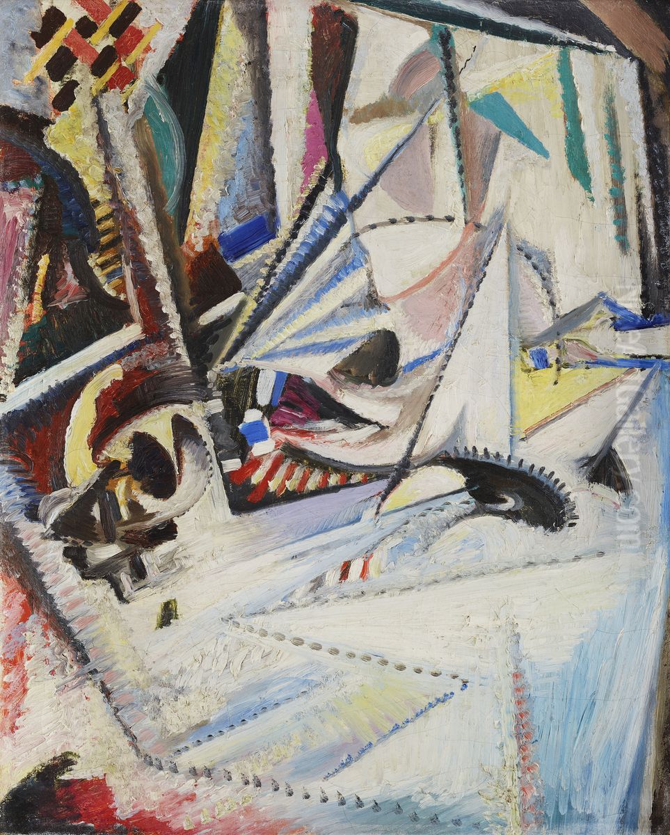 zonder titel Oil Painting by Jules Schmalzigaug