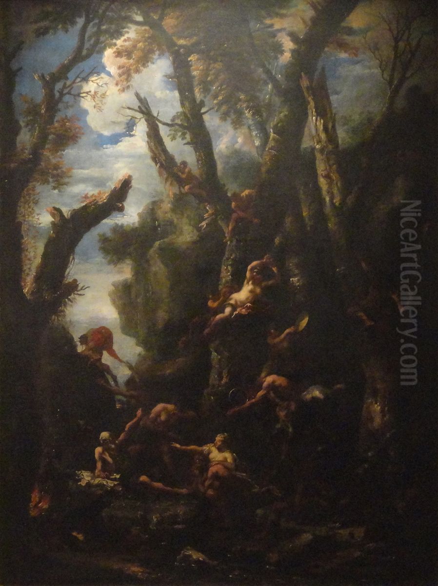 Temptation of Saint Anthony Oil Painting by Sebastiano Ricci