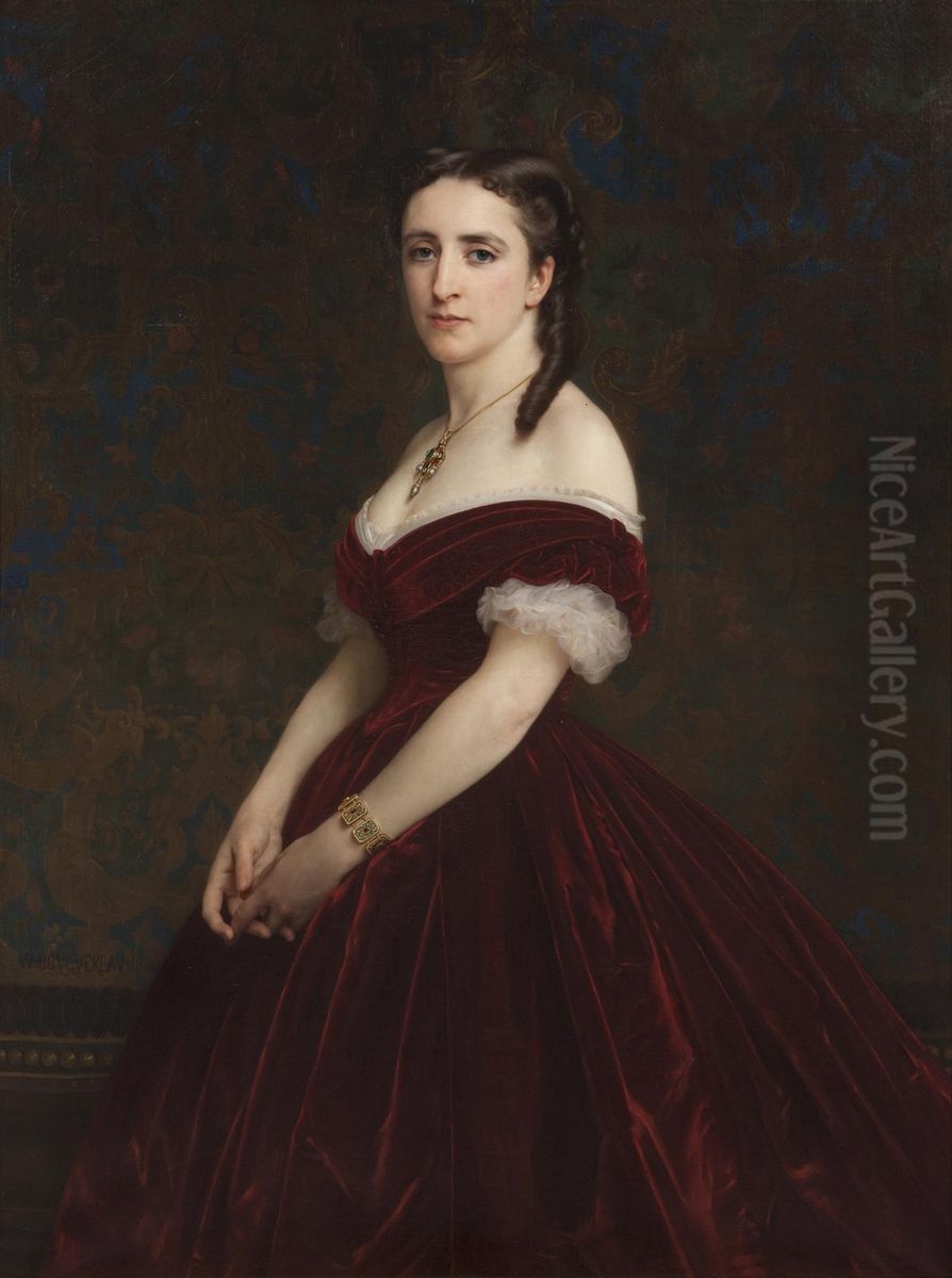 Portrait of the Viscountess of Chabrol Oil Painting by William-Adolphe Bouguereau