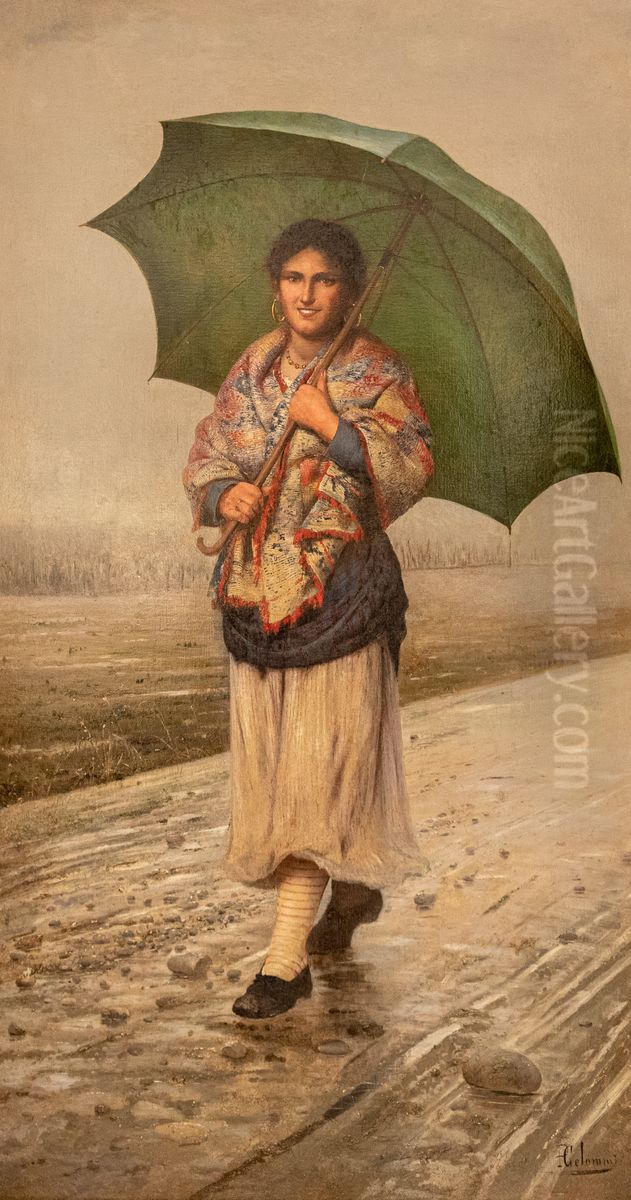 Verso l'inverno Oil Painting by Pasquale Celommi