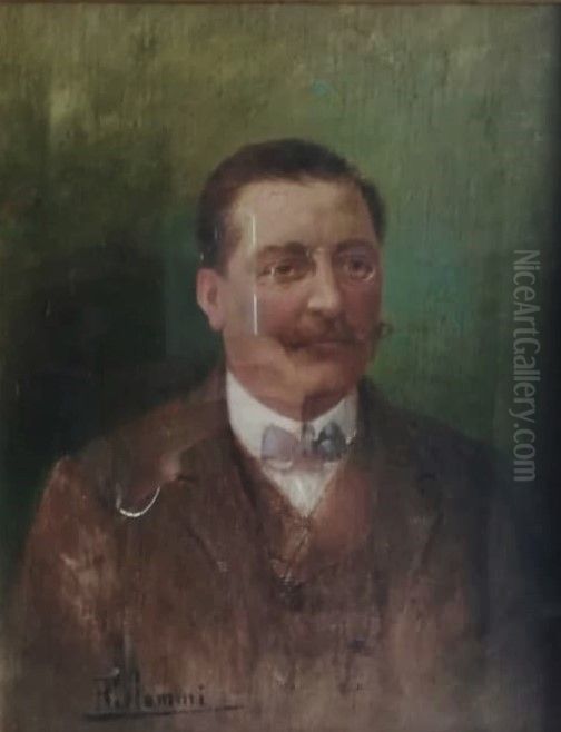 Ritratto di Achille Petrei Oil Painting by Pasquale Celommi