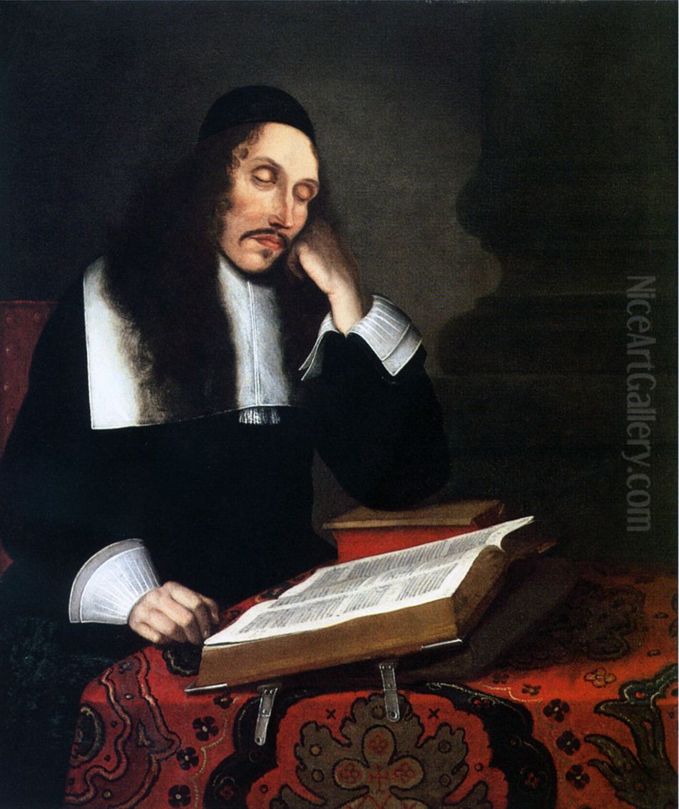 Benedictus de Spinoza Oil Painting by Franz Wulfhagen