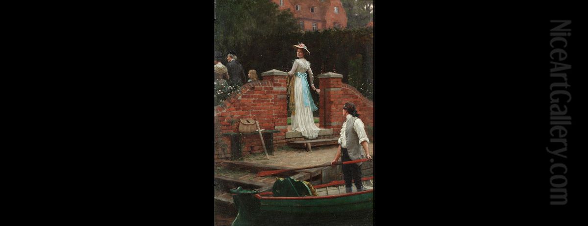 The Glance that Enchants Oil Painting by Edmund Leighton