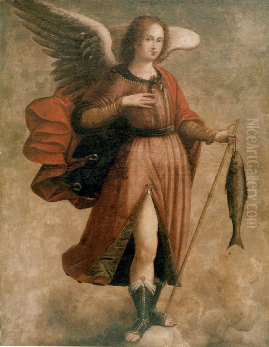 San Rafael Arcangel Oil Painting by Antonio Palomino