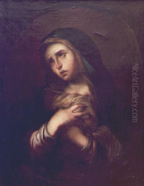 Dolorosa Oil Painting by Jose Maria Rodriguez De Losada