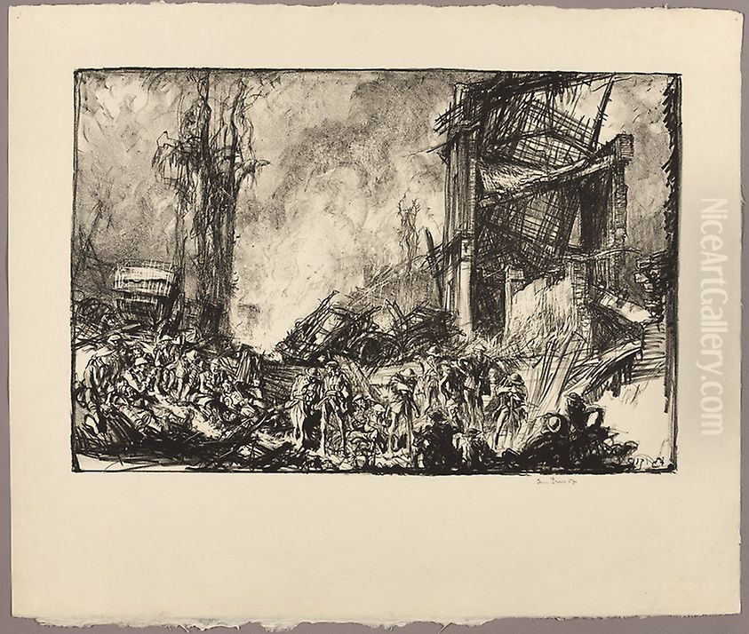 Vimy Oil Painting by Frank Brangwyn