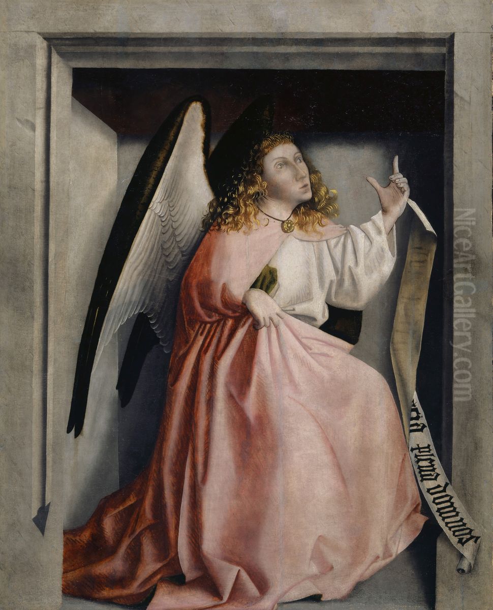 Angel of the Annunciation Oil Painting by Konrad Witz