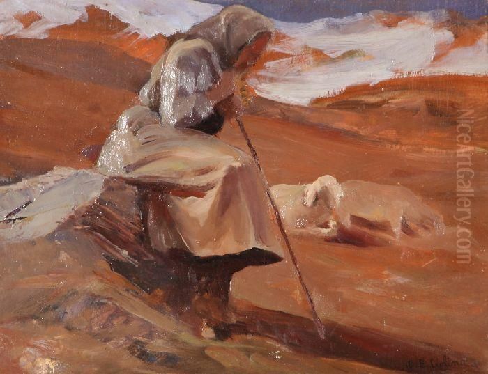 Figura Di Contadina Oil Painting by Giovanni Battista Ciolina