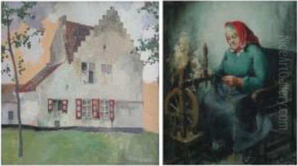 Spinster Oil Painting by Truus Gertrude Claes