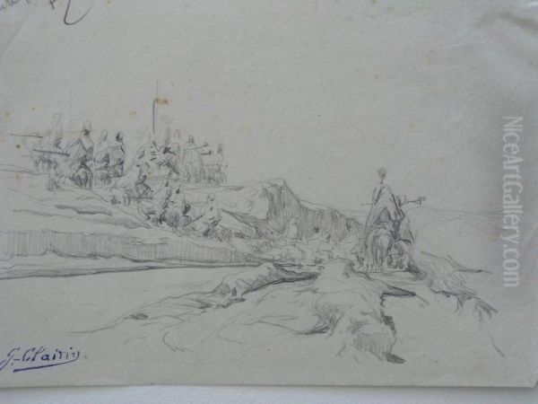 Vues De Fez Oil Painting by Georges Jules Victor Clairin