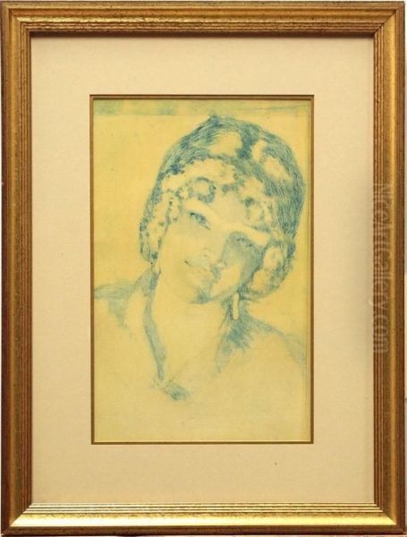 Portrait Of A Lady Oil Painting by William Henry Clapp