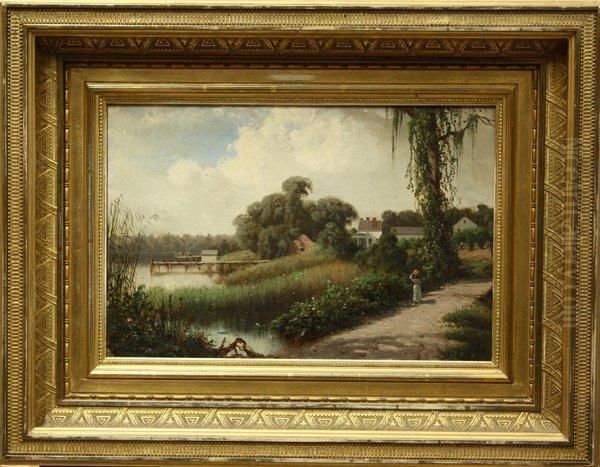 Florida Landscape Oil Painting by George Lafayette Clough