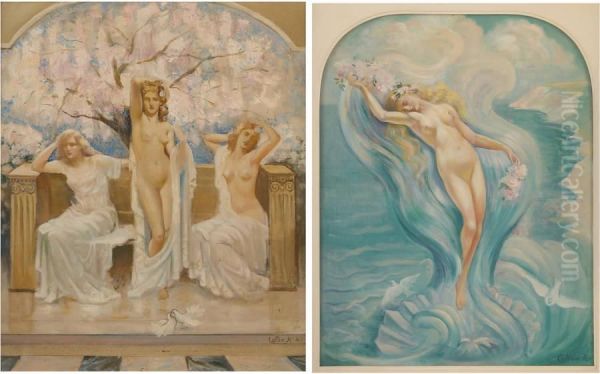 La Naissance De Venus Oil Painting by Jean Roch Collon