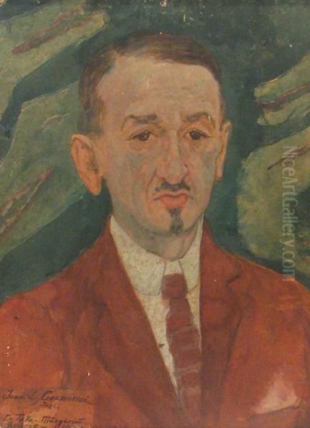 Cr.take-margarint's Portrait Oil Painting by Jean Cosmovici
