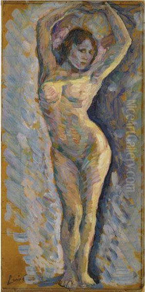Femme Nue Oil Painting by Lucie Cousturier