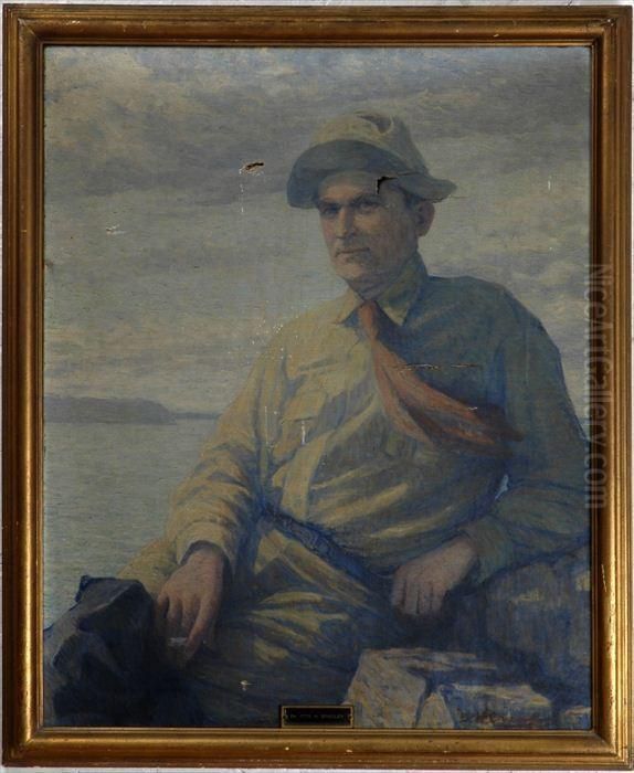 Portrait Of Dr. Otis H. Bradley Oil Painting by Brenetta Crawford