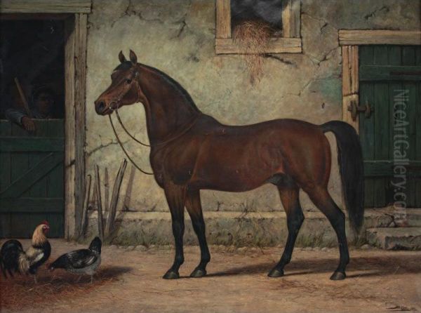 Marcus Daly's Child Of The Mist Oil Painting by Henri H. Cross