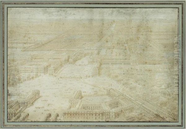 Vue Cavaliere Du Chteau De Versailles Oil Painting by Lieven Cruyl