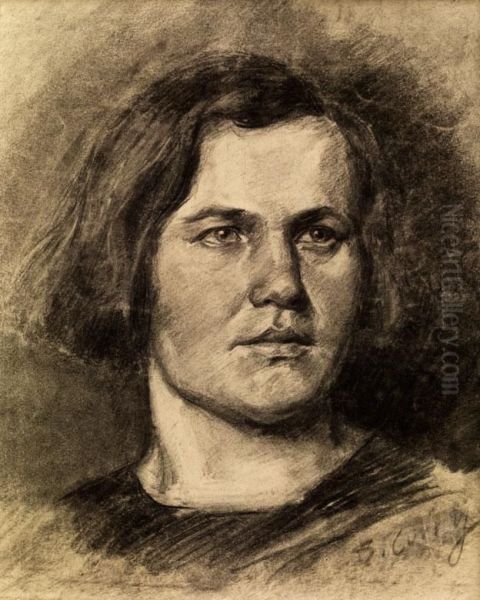 Konvolut Von Zeichnungen Oil Painting by Robert Franz Curry