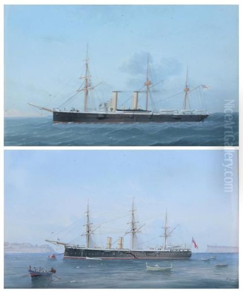 View Of The Grand Harbor, Malta Oil Painting by Vincenzo D' Esposito