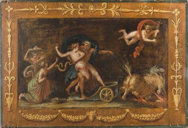 Ratto Di Proserpina Oil Painting by Giovanni (Giovanni da Udine) Nanni (Nani)