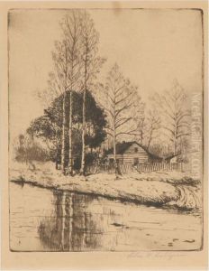 Homestead Landscape On Water