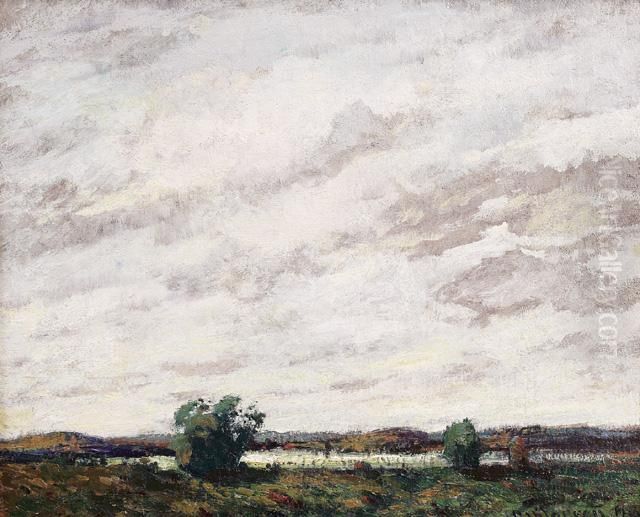 Autumn Clouds Oil Painting by Charles William Dahlgreen