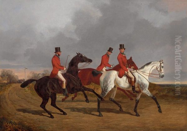 Off To The Meet Oil Painting by John Dalby Of York