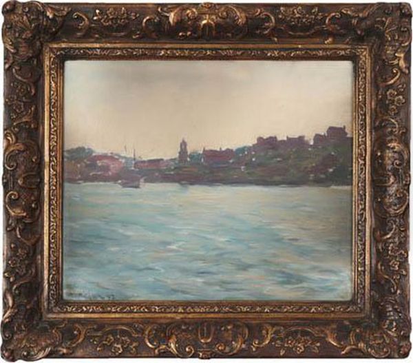 High Sky Oil Painting by Frantisek Danek-Sedlacek