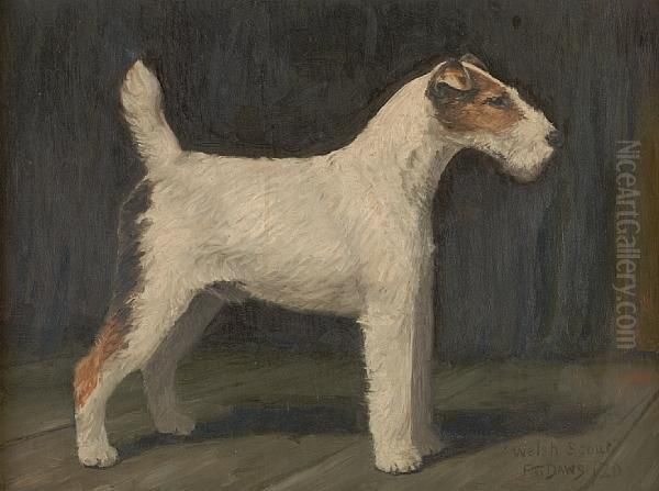 Welsh Scout Oil Painting by Thomas C. S. Benham