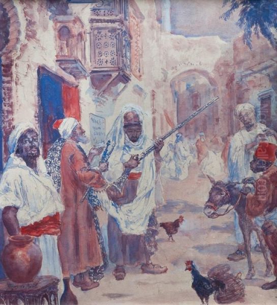 Mercado Arabe Oil Painting by Franz De Beul