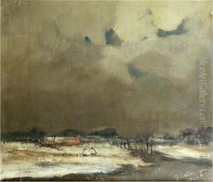 Winter River Landscape
